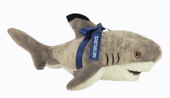 Celebrate the shark with this plush toy.